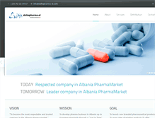 Tablet Screenshot of deltapharma-al.com